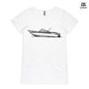 ASColour Ladies 'Bevel' V-Neck Tshirt Thumbnail