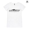 ASColour Ladies 'Bevel' V-Neck Tshirt Thumbnail
