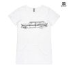 ASColour Ladies 'Bevel' V-Neck Tshirt Thumbnail