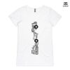 ASColour Ladies 'Bevel' V-Neck Tshirt Thumbnail