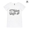 ASColour Ladies 'Bevel' V-Neck Tshirt Thumbnail